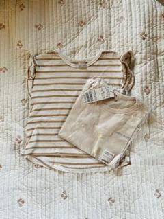 プティマイン♡ストライプ 半袖Tシャツ 2枚セット