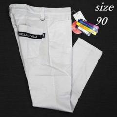 新品 フィラ ゴルフ 総柄 ９分丈 テーパード ストレッチ パンツ Dカン 90