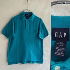 90S USA OLD GAP ロゴ刺繍 ポロシャツ オールドギャップ