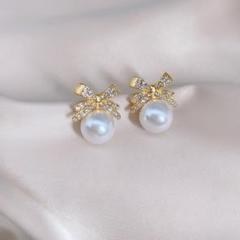 新品♡　S925　ピアス　パール　ストーン　ゴールド　アクセサリー　上品　韓国