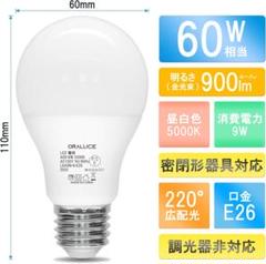 12個入 LED電球 E26 9W 900lm 高輝度 昼白色 省エネ 長寿命
