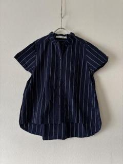 pual ce cin ピュアルセシンインディゴ染めストライプシャツナチュラル系