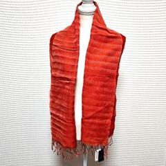 ❤️新品❤️ANNE KLEIN ショール マフラー 大判 朱色 152×37