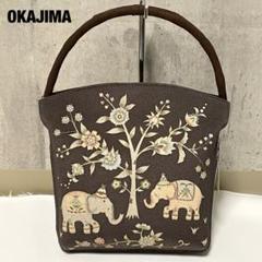 菊慈童 さま専用。利休バッグ 新品未使用 つづれ織りに雪輪に七宝と華 刺繍（ピンク）和装バック 利休