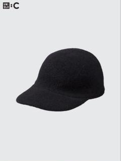 UNIQLO アジャスタブルウールキャップ ブラックのサムネイル