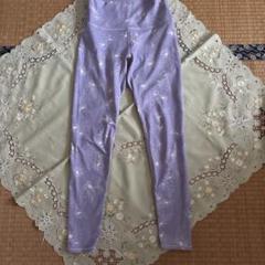 SUKALAスカーラ花柄ハイウエストヨガパンツ 薄紫　Sサイズ