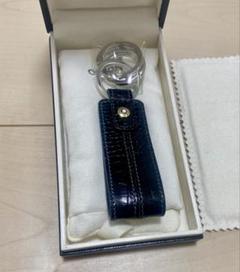 MONT BLANC キーホルダー 黒 レザー MONTBLANC MEISTERSTUCK PLATINUM PLTD & ONYX KEY RING BLACK