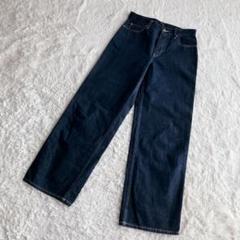 【ユニクロ】バギー ジーンズ　ワイドデニムインディゴ　ストレート　美品　25