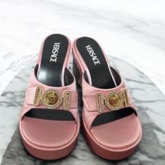 ヴェルサーチェ☆ピンクメデューサ サンダル ミュール VERSACE Medusa(ヴェルサーチェ メドゥーサ) サンダル・ミュール