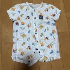 夏 動物柄 ロンパース メッシュ素材