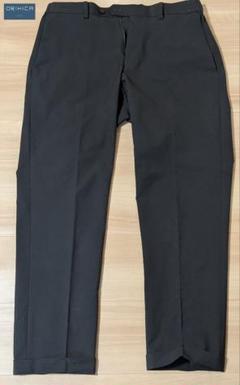 【美品】オリヒカ　ORIHICA　洗える 　セットアップ　ノーカラー　パンツ　茶 ORIHICA - L☆オリヒカ☆セットアップスーツ☆ノーカラージ
