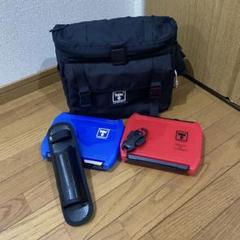 ⭕️JACKALL⭕️即完売のポーチ黒/黒+カラビナリール+ロッドホルダ