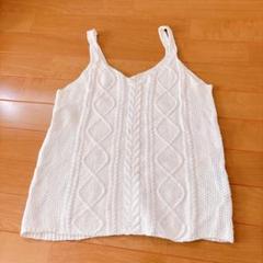 【お値下げ中】 ENVYMケーブルニット ノースリーブトップス　ZARA風