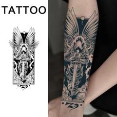 ジャグア タトゥー Tattoo シール ステッカー 腕 足 モノクロ Z224