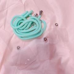 ❣️人気❣️ミントグリーン スマホショルダーストラップ