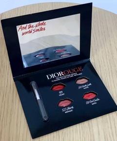 DIOR 口紅4種(リップブラシ付き)サンプルカード