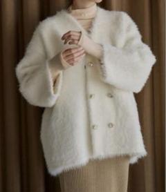 LE.EMA モヘアカーディガン ルエマ mohair cardigan Colourful Striped Mohair Cardigan Gold Lurex Trim,Pink,Green