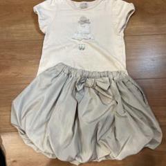 petit mainバルーンスカート　ベージュサイズ100
