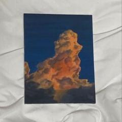メルカリ 絵画　絵　額付 (黒) 油絵　F4-090214　 風景(夕陽　朝陽） 風景画 油絵 絵画 油彩画 肉筆 美術 アンティーク 額縁 額装品
