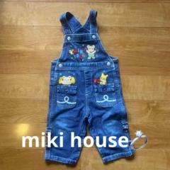 miki house デニムオーバーオール 80