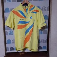le coq sportif ハーフジップ半袖シャツハイネック イエロー　美品