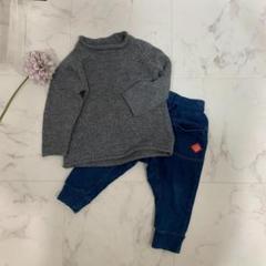 センスオブプレイス キッズ(ユニセックス) ニット セーター ジーパン　セット