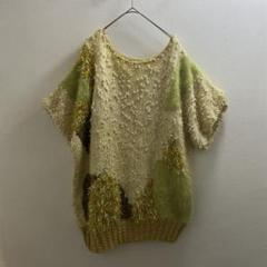 ヨーロッパ 90s 80s サマーニット Tシャツ ヴィンテージ シャギー 半袖