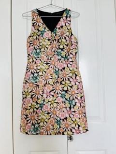 BANANA REPUBLIC 花柄　ノースリーブワンピース 結婚式　0