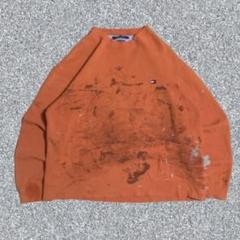 古着 90s スウェット トミーヒルフィガー ペンキ ボロ 一点モノ