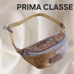 【極美品】PRIMA CLASSE 地図柄 ウエストポーチ ボディバッグ プリマクラッセ ウエストポーチ ボディバッグ 地図柄 - メルカリ