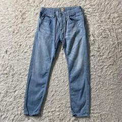 【美品】ヤヌーク　デニムパンツ　ResortJeans　リネン混　ストレッチ　S