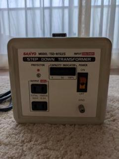 変圧器 220/240V→100V 1500W SANYO TSD-N15LES