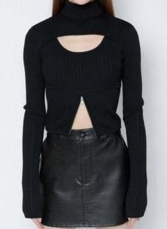 【新品未使用】Melt the lady 新品未使用 melt the lady zip hoodie knit グレー