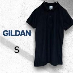 【GILDAN】ブラック レディースポロシャツ シンプルSサイズ