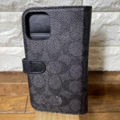 F3)コーチ純正iPhone12/12pro ブックケース/手帳型