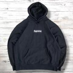 SUPREME シュプリーム パーカー デカロゴ 黒 XXL 1203