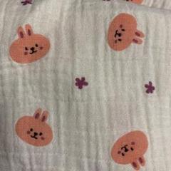 ダブルガーゼ うさぎ 生地