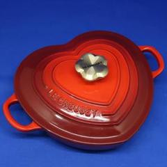 【未使用品】LE CREUSET ハート型鍋 青 2025年最新】ルクルーゼハート型の人気アイテム - メルカリ
