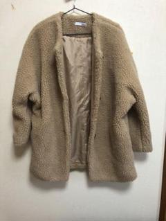 ノーカラーボアコート　ブルゾン　CANAL JEAN　サイズM　Via.J Via j】キルティング中ボアジャケット | CANAL JEAN（キャナル