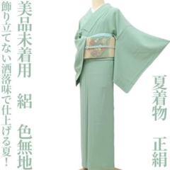 美品未着用 夏着物 正絹 絽“飾り立てない洒落味で仕上げる夏！”色無地W-93 美品未着用 夏着物 正絹 絽“飾り立てない洒落味で仕上げる夏