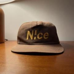 帽子 nice shop N!ce cap BROWN tttmsw nice shop N!ce cap BROWN tttmsw - メルカリ