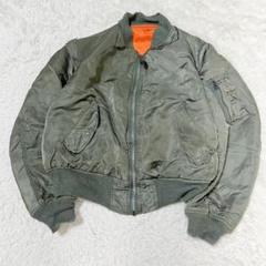 【希少旧タグ】【L-2B】【アルファ】【MA-1】【カーキ】【Mサイズ】 アルファ Alpha MA-1 80s 旧タグ アメリカ製 ほぼデッド Mサイズ