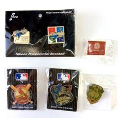 【レア品】ピンバッジ 2004年日米野球　イオンオールスターシリーズ レア品】ピンバッジ 2004年日米野球 イオンオールスターシリーズ