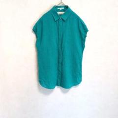 [美品]大きめサイズ ２３区 リネン ブラウス ネイビー ４６ 楽天市場】リネン ブラウス（ブランド23区）の通販