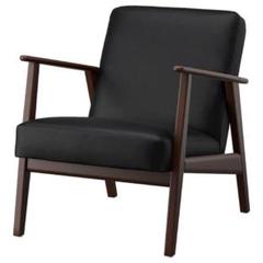 11/3限定価格 IKEA エーケネーセット レザー 黒 パーソナル