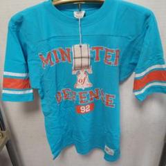 新品未使用　Mitchell&Ness フットボールシャツ L　ターコイズのサムネイル