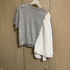 sacai プリーツ切り替え半袖ニット sacai プリーツ切り替え半袖ニット - メルカリ