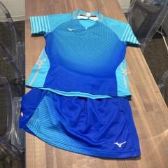 Mizuno 卓球ウェアセット 青/L