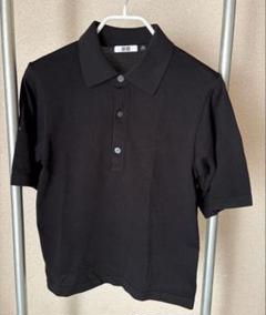 ユニクロu 新品タグ付 ニットポロシャツ ブラック Lサイズ UNIQLO U ユニクロ ユー ニットポロシャツ｜Yahoo!フリマ（旧