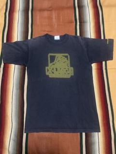 90s USA製 XLARGE グラフィックロゴT サンフェード 墨黒 旧タグ